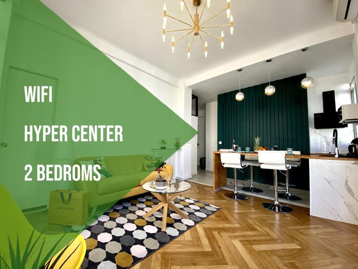 2 Bedroom - Hyper Center - Kitchen - Tramway - Balcony - Air Conditioner - Wifi 尼斯 外观 照片